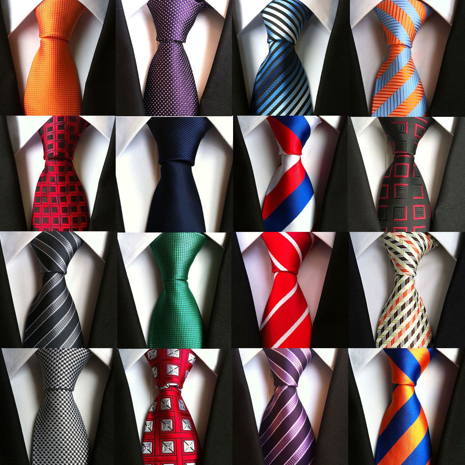 8CM Classic Men's Ties Silk Necktie Black Red Floral Jacquard Suit Wedding Party 8CM Classic Men's Ties Silk Necktie Black Red Floral Jacquard Suit Wedding Party