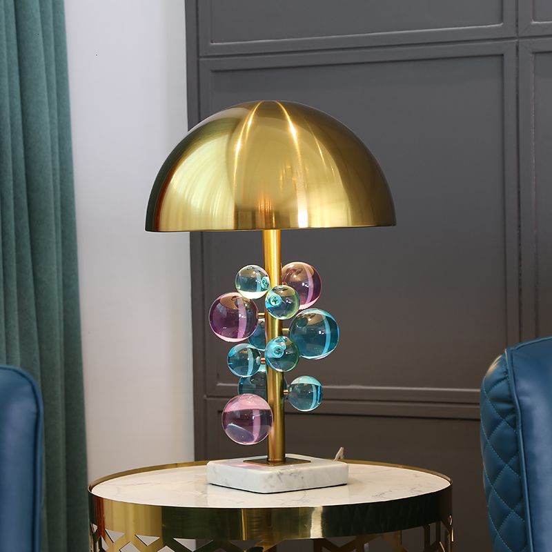 2019 Luxury Crystal Ball Table Lamp Home Decor Table Light Bedroom Bedside Study Hotel Living Room Hotel Iron Desk Lamp Shade From Cuyer 250 34