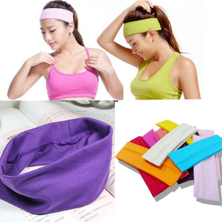 Yoga Stretch Headband Sports Cotton Sweat Absorbent Hair Band Fashion