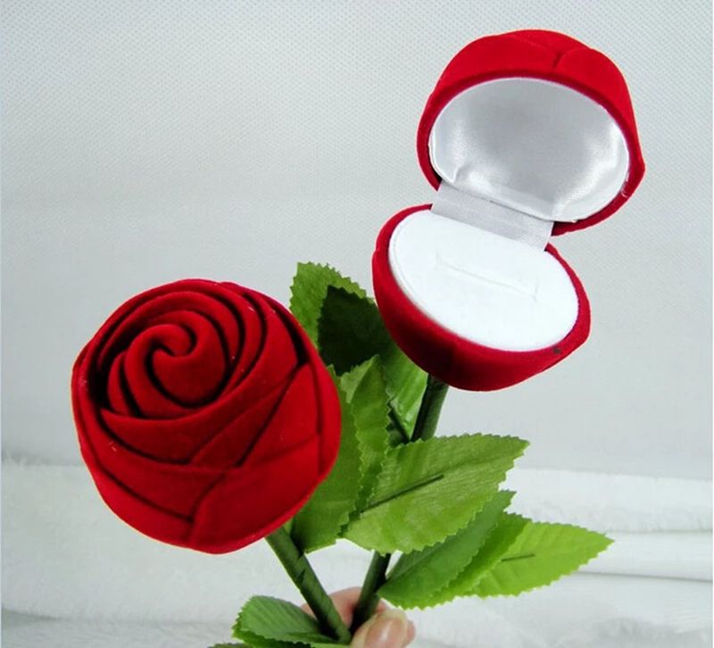 rose proposal ring box
