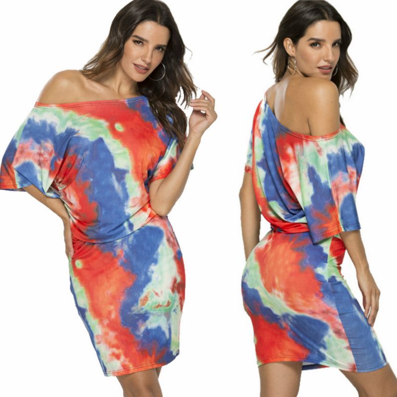 off the shoulder batwing dress