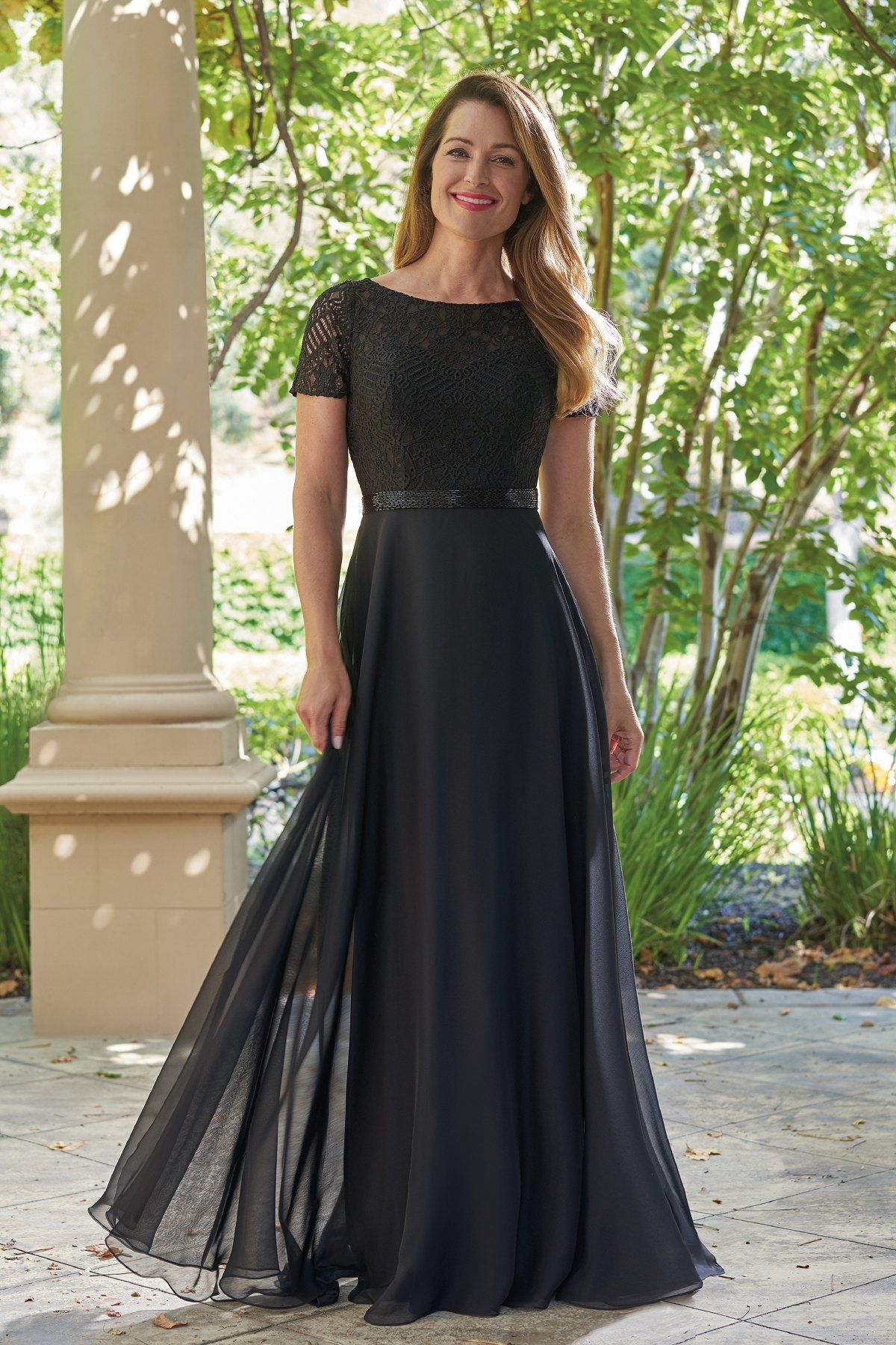 mother of bride in black