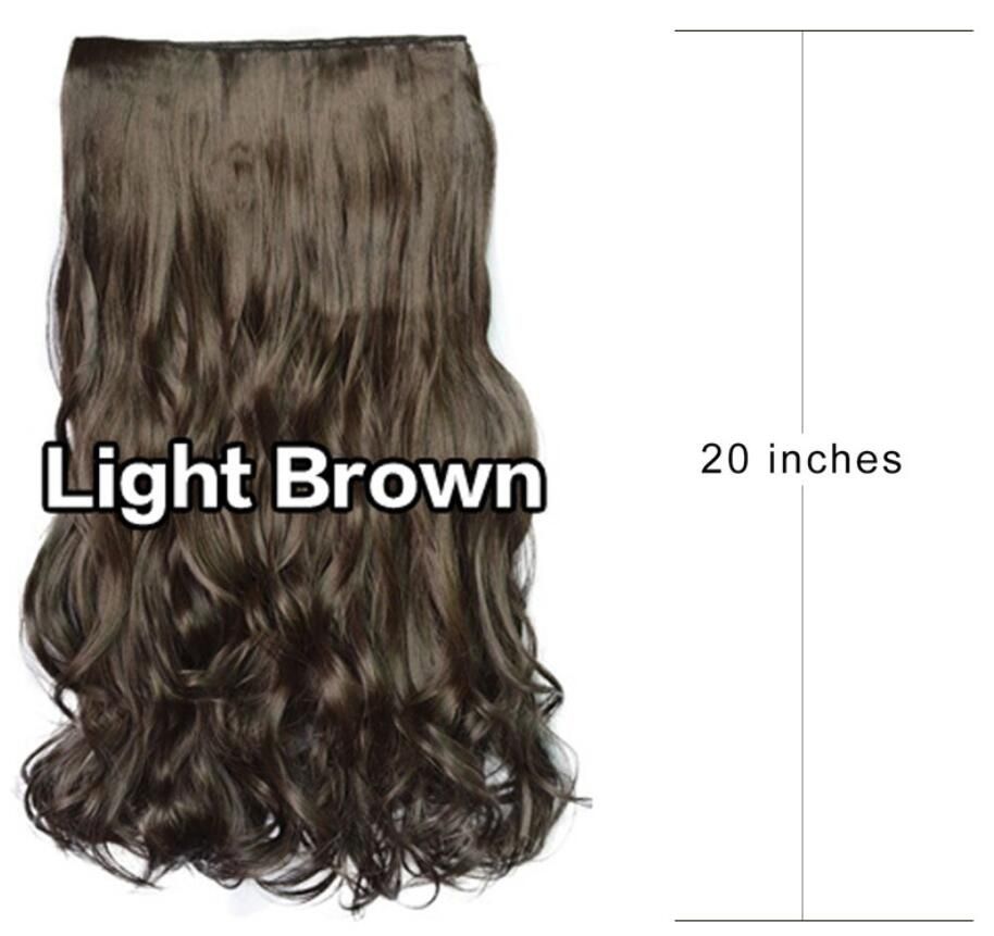 Fashion Women Girl Clip On Hair Extensions Long Curly Hair Acces