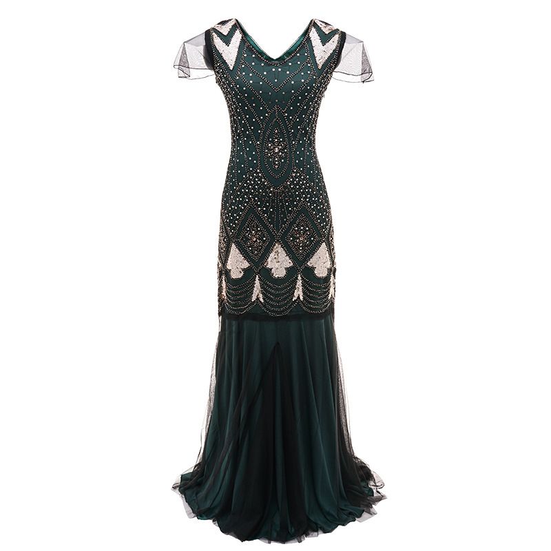maxi flapper dress
