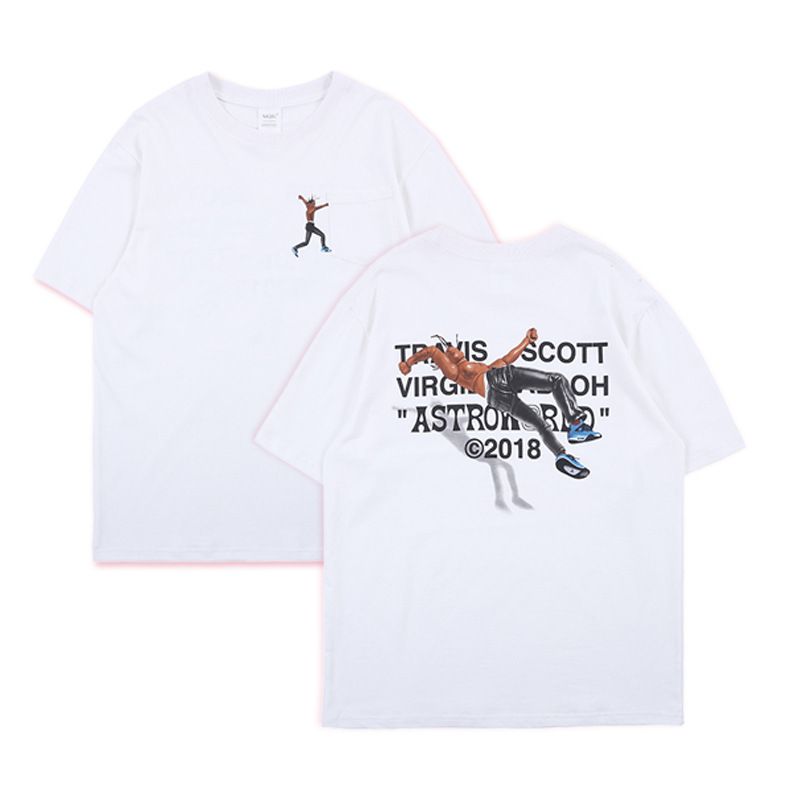 Acquistare Travis Scott Astroworld Pocket T Shirt Uomo Donna Bianca Manica  Corta Tee Estate Stile Casual Tees Unisex Skateboard Tees TXI0403 Economico  | Consegna Veloce E Qualità | DHgate Italy