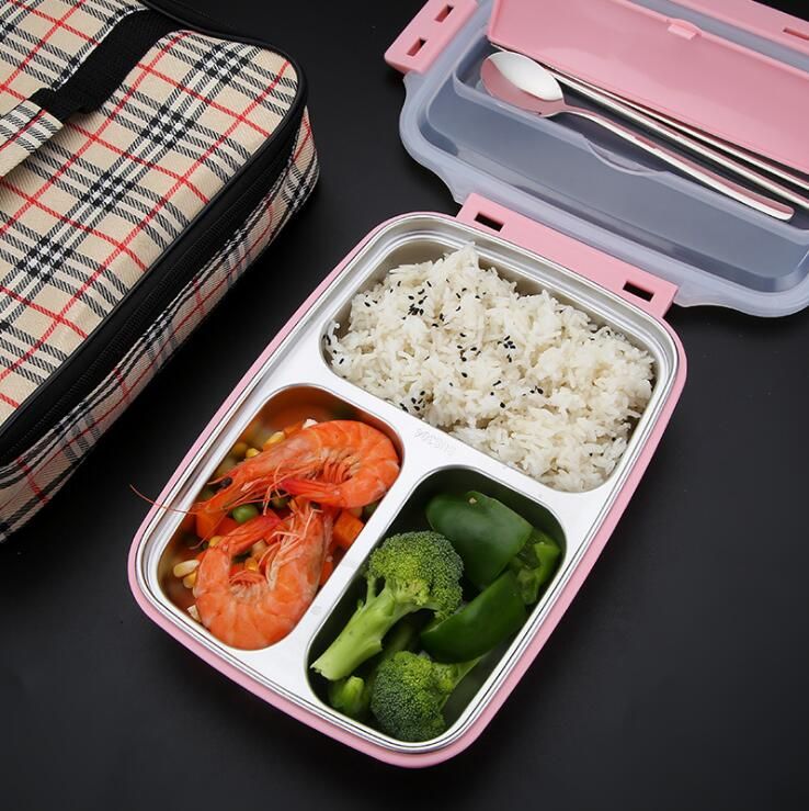 Portable Stainless Steel Japanese Bento Box