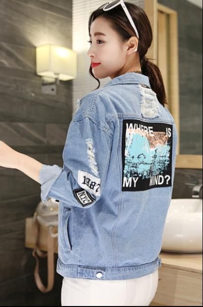 girls short denim jacket