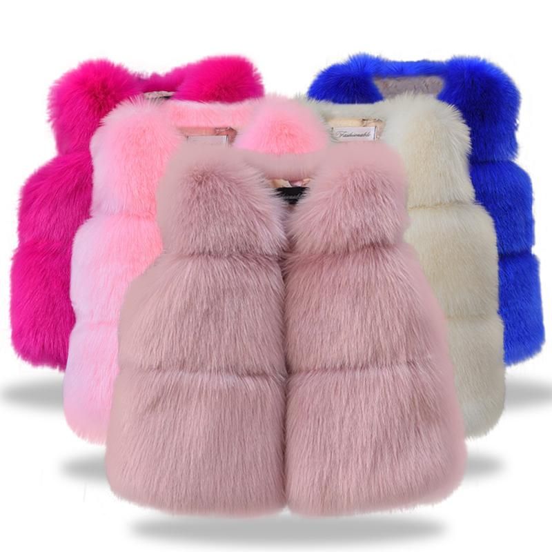 faux fur baby girl coat