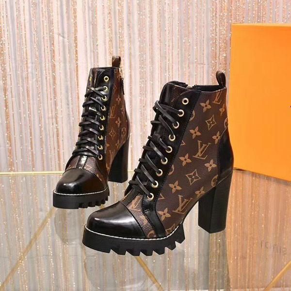 2020 Star Trail Ankle Boot Luxury Womens Designer Chunky Heel Ankle Boots  Luxury Designer Lace Up Martin Boots Ladys Fashion Winter Boo From  Shoes9986, $98.66