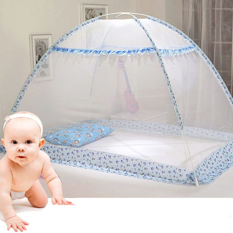 small baby bed with net