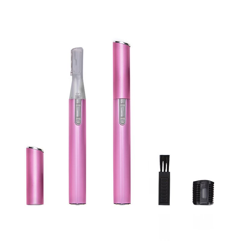 Pink Color Practical Electric Face Eyebrow Scissors Hair Trimmer Mini