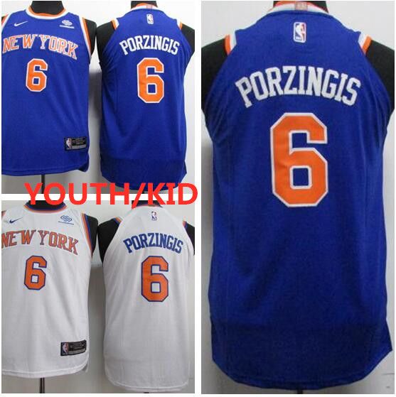 kids porzingis jersey