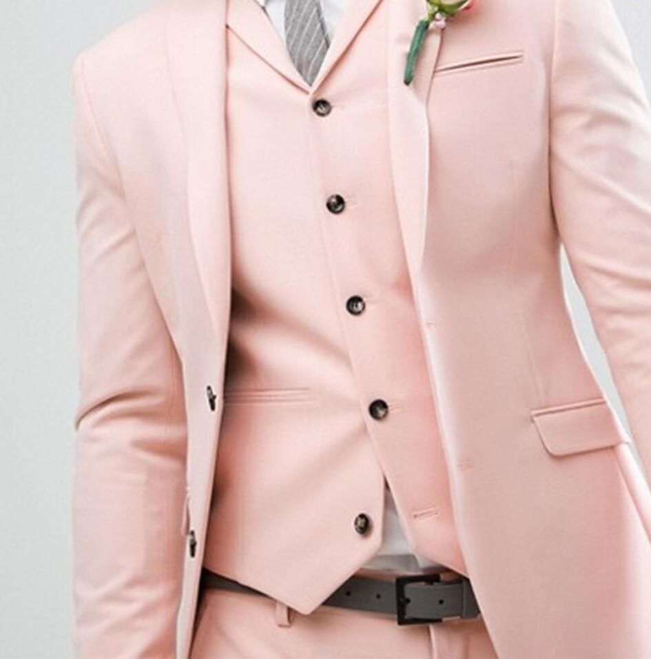 pink and white suit design