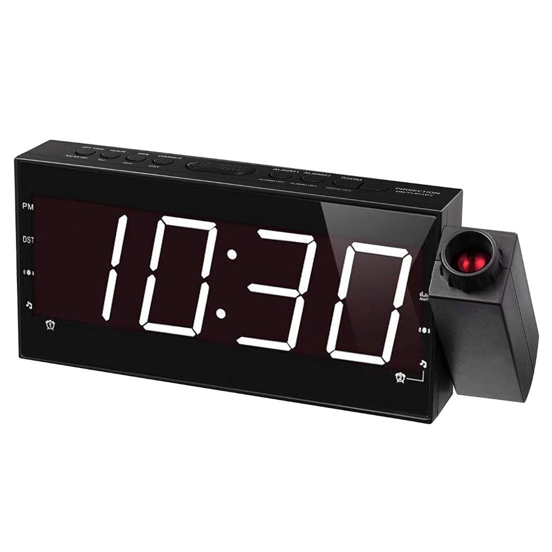 2019 7 Inch Projection Alarm Clock For Bedrooms Ceiling Kitchen