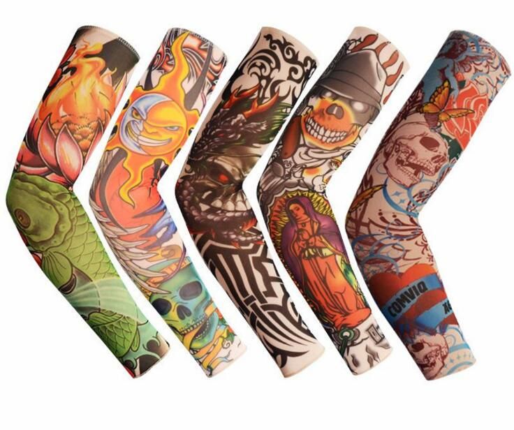 Tattoo Sleeve Flower Arm Sleeve Tattoo Designs Body Arm Stockings Tattoo For Cool Men Women Summer Riding Sports Sun Proof Hand Sleeve From Reginadh 1 46 Dhgate Com
