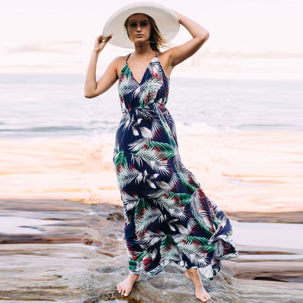 beach long dress outfit