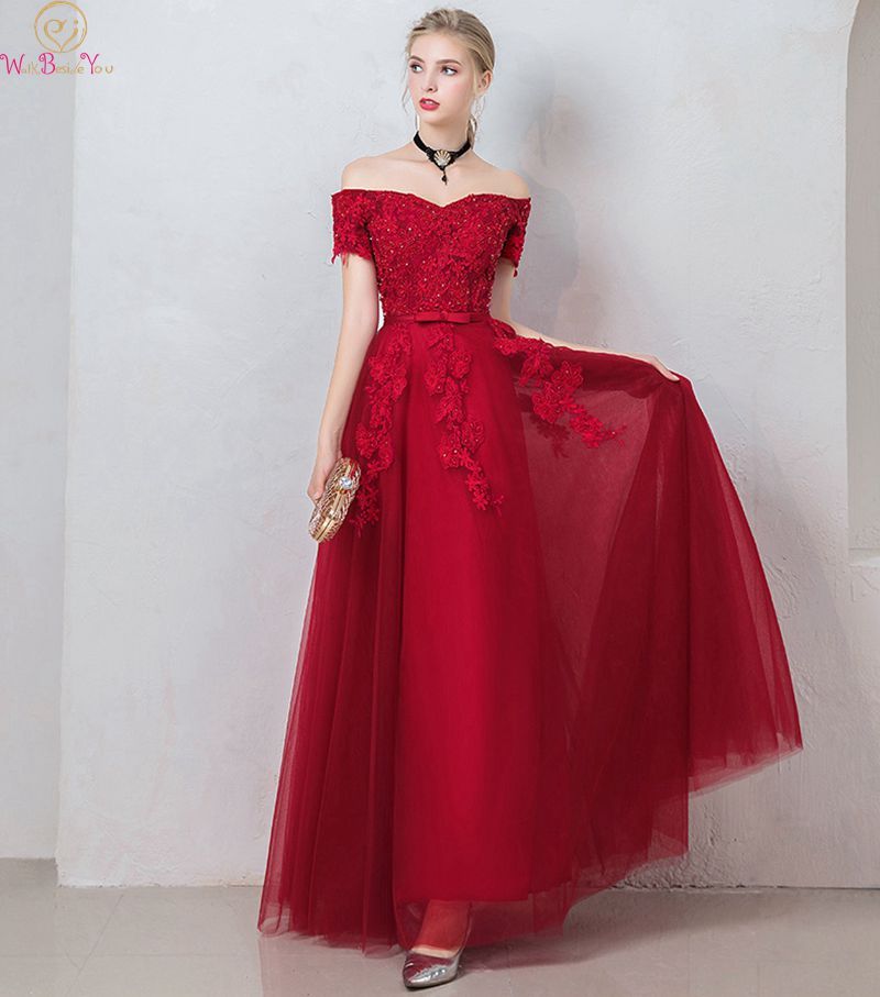 deep red color dress
