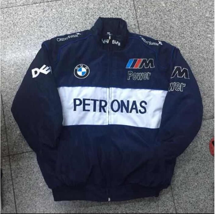 2020 F1 Racing Suit BMW Retro Style Jacket Cotton Casual Winter Jacket ...