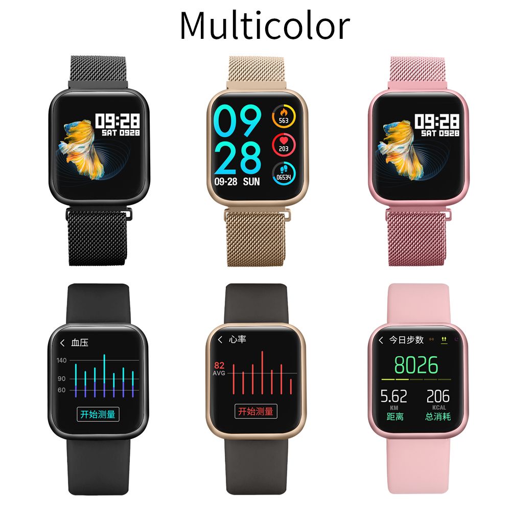 Suministro Al Por Mayor Nueva P80 Pulsera De La Venda Del Perseguidor  SmartWatch 1,3 Pulgadas De Pantalla Táctil Completa Romote Foto Música  Control De Las Pulsaciones Para Samsung Y Ios De Uonetech,