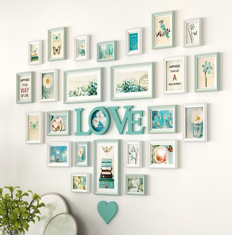 Lllunimon Heart-Shaped Photo Wall Decoration Creative Love Heart Photo Frame Wall Hanging Wedding Room Wedding Wedding Photo wash Photo Combination,E Lllunimon Heart-Shaped Photo Wall Decoration Creative Love Heart Photo Frame Wall Hanging Wedding Room Wedding Wedding Photo wash Photo Combination,E