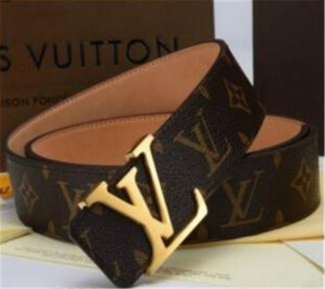 Mejor Venta Diseñadores Y1 Las Mujeres Del Cuero De La Correa L2 LOUIS  VUITTON Masculino Luxary Cinturones Negro Mujer Del Hombre De La Correa  Aguja Grande Buckle105 120 Cm De 13,82 €