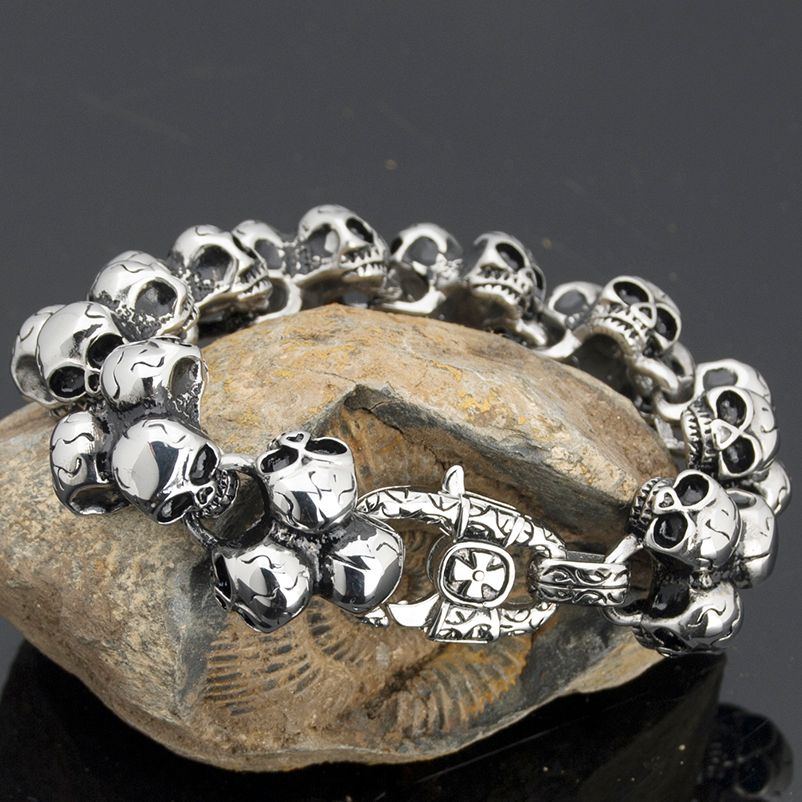 bracelet skull men