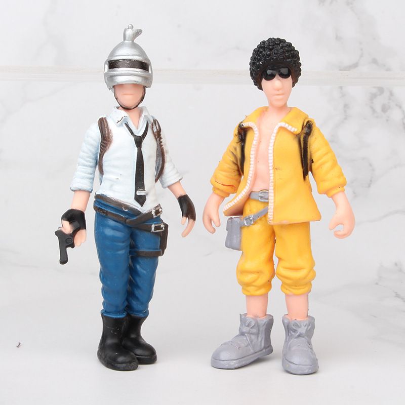 6 Pcs//Set Playerunknown/'s BattleGrounds PUBG PVC Action Figure Model Toy