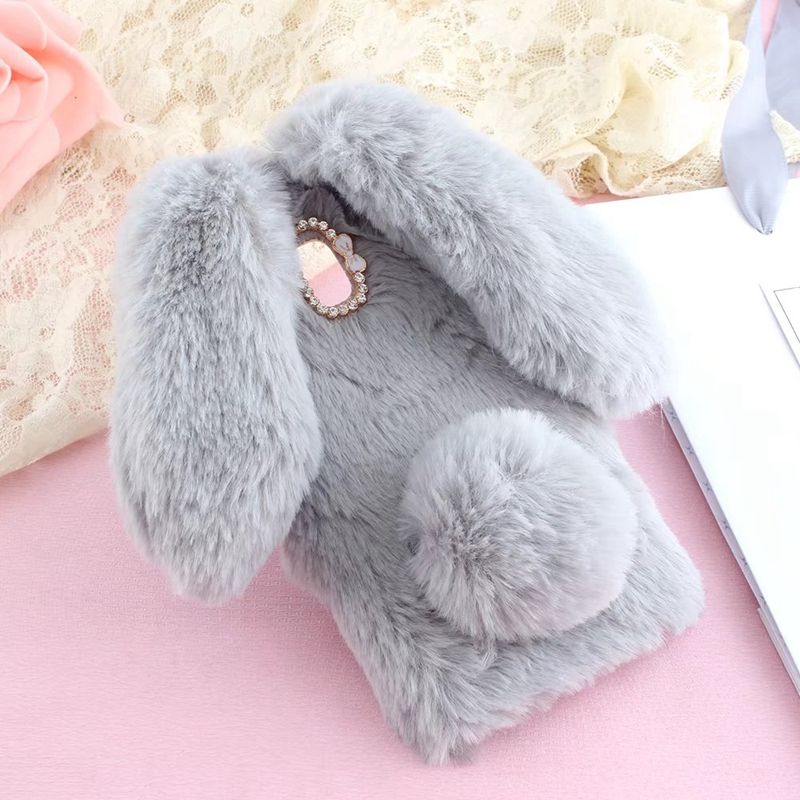 For Coque For Samsung Case Back Cover Bunny Plush Soft Silicon Rabbit Fur J3 Pro J3 17 Galaxy J3 17 J330 From Youercamera 15 4 Dhgate Com