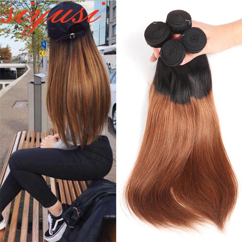 Ombre Human Hair Bundles 1b 30 Ombre Brazilian Hair Weave Bundles