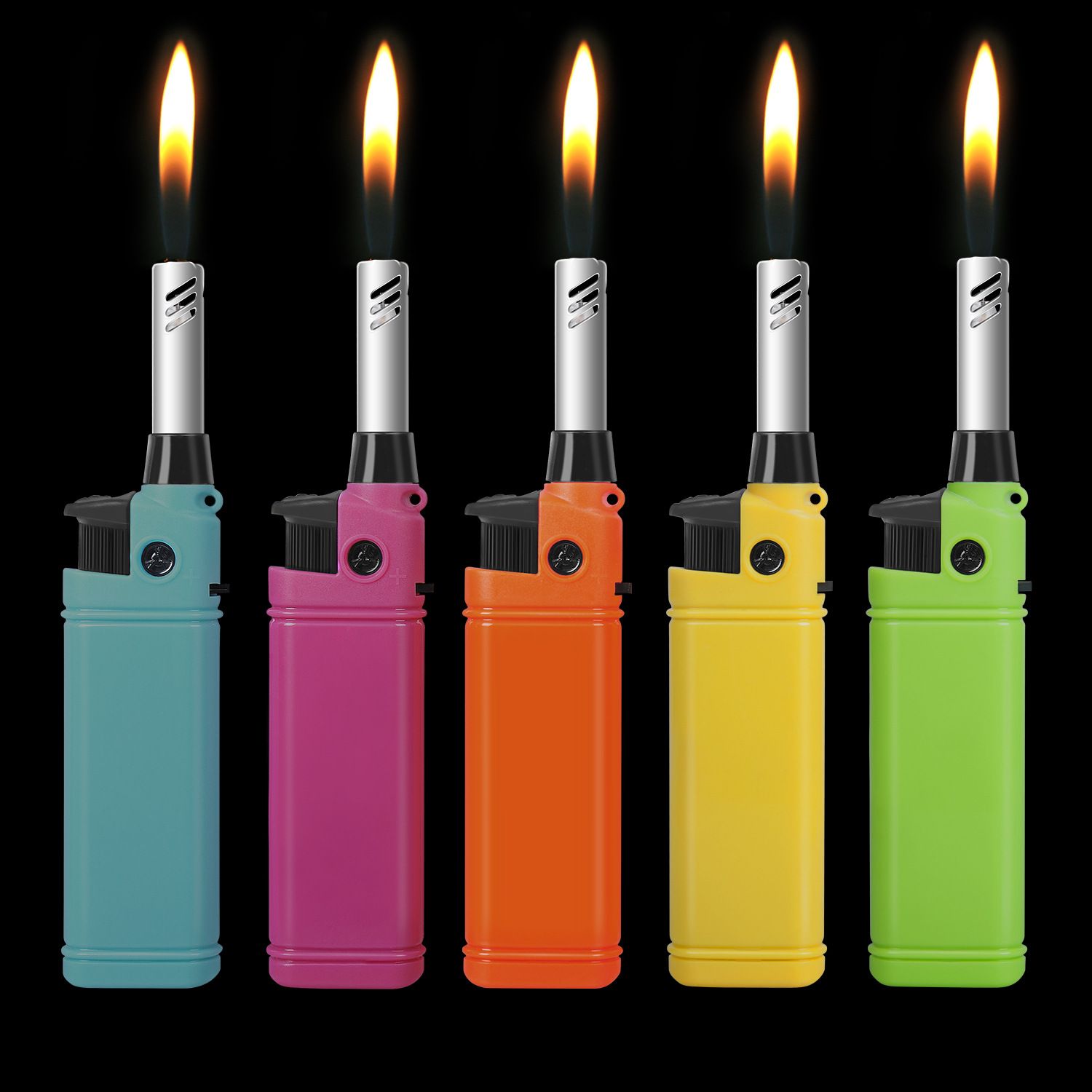 2020 Bbq Grill Click Flame Lighter Refillable Butane Gas Candle
