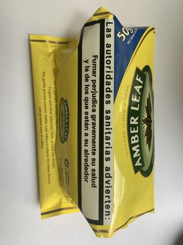 2021 YELLOW Cigarette BOX Smoking Tobacco Amber Leaf Packaging