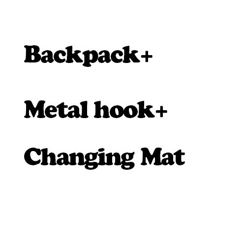 B Set = Rucksack + Metallhaken + Wickelmatte