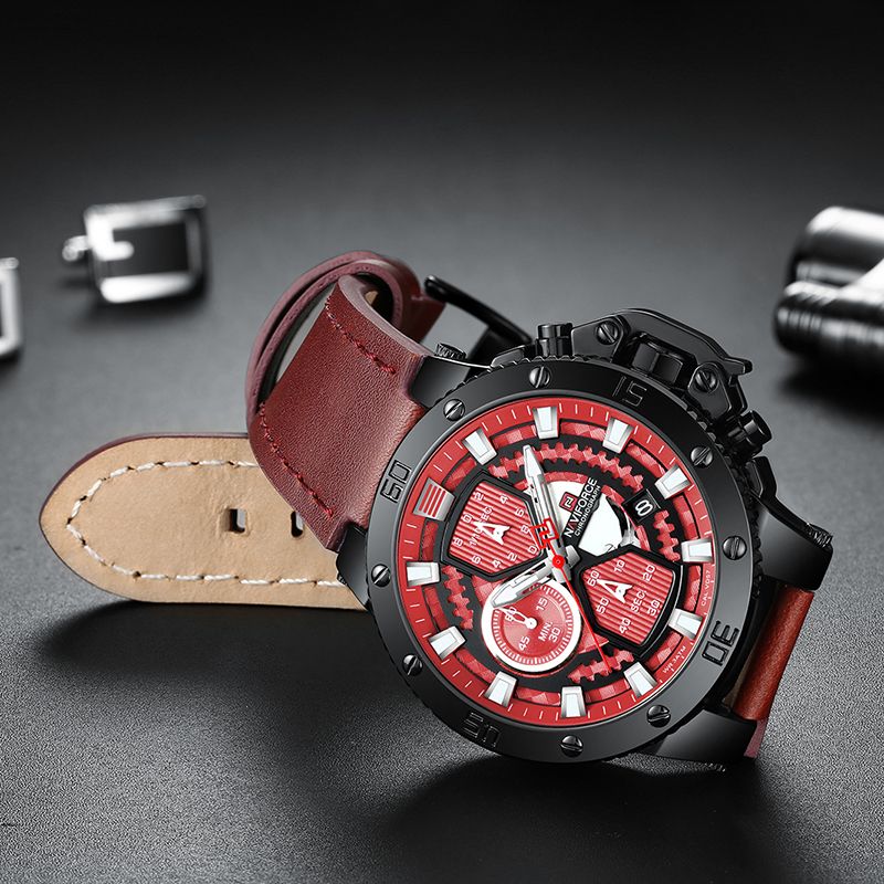 Naviforce Watch Top Brand Man Watches Chronograph Sport Waterproof