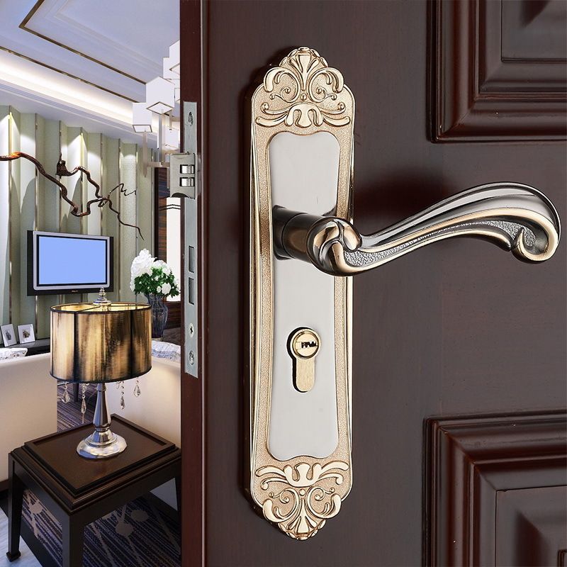 2019 New European Style Interior Door Lock Modern Minimalist Bedroom Solid Wood Door Lock Bearing Mute Room Door Handle Lock From Jmqj66 32 96