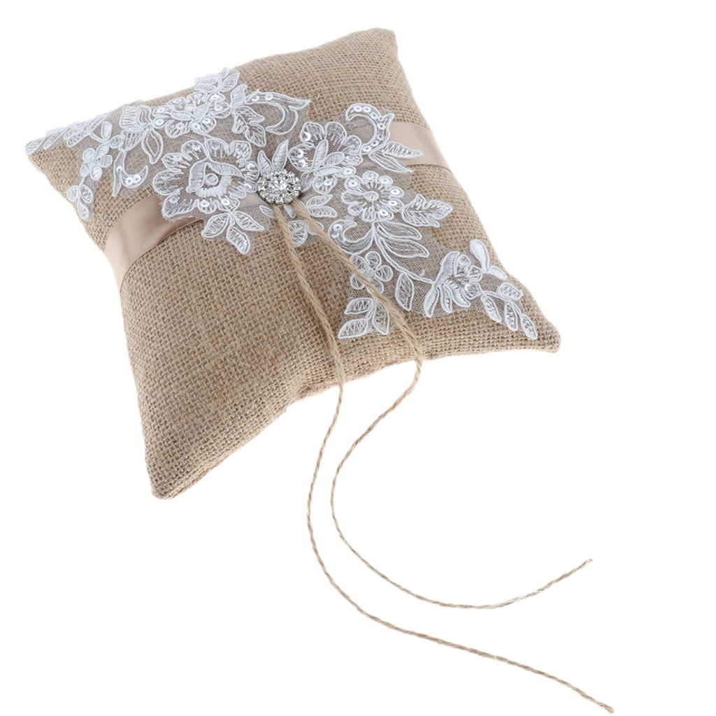 hessian ring cushion