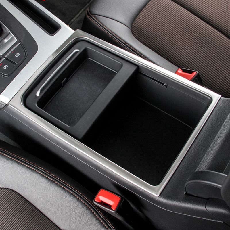 Accessories Rear Seat Armrest Box Decor Frame Cover Trim For Audi Q5 2018-2021 