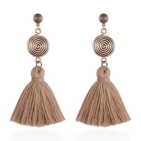 Moda Mujer Aretes Con Flecos Boho bohemio cuelgan pendientes largos jewelryn