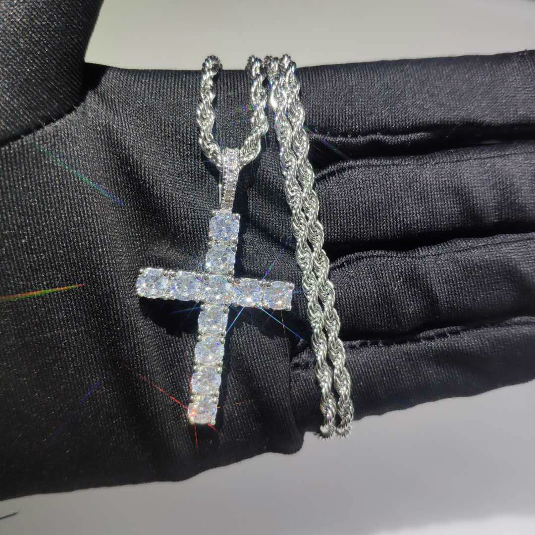 Silver with Steel Rope chain