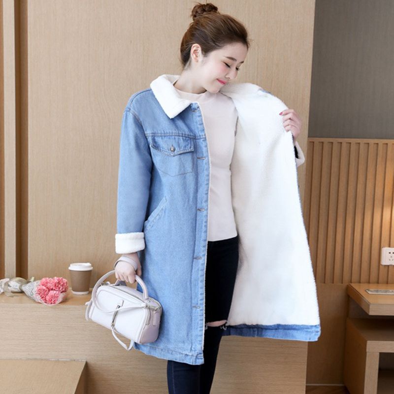 jeans long jacket for girls