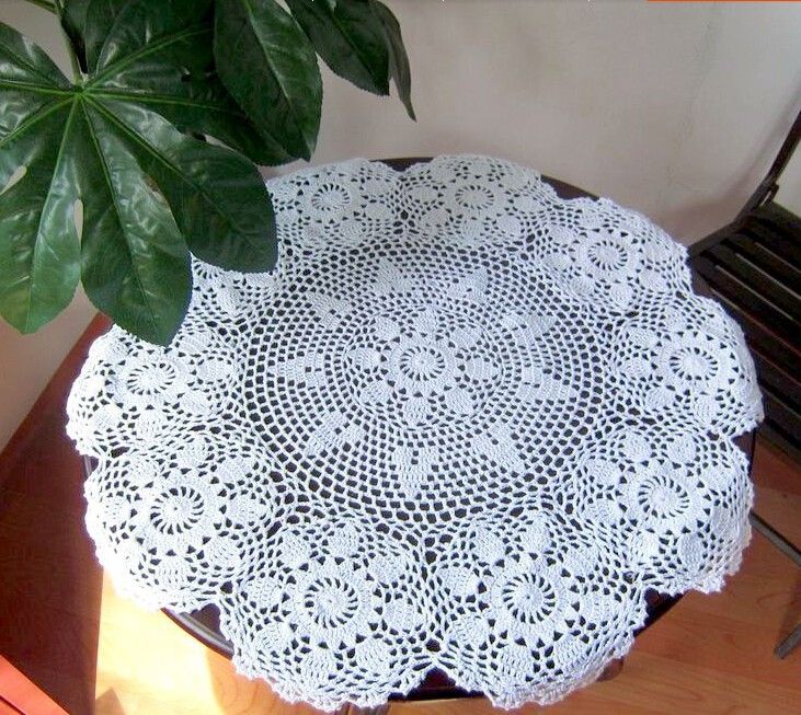 Christmas Essential Handmade Crochet Flower Round Coffee Tablecloths Cotton Table Cloth Doilies Cover Cloth Home Textiles Round Christmas Tablecloth Round Tablecloths Cheap From Wudee 23 55 Dhgate Com
