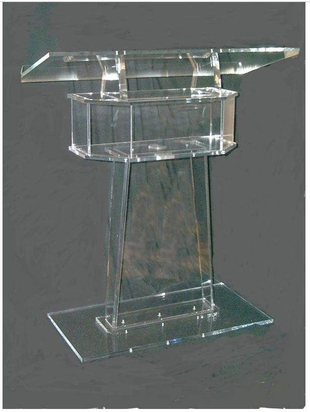 2020 Transparent Lectern Classroom Lectern Podium Clear Acrylic Lectern
