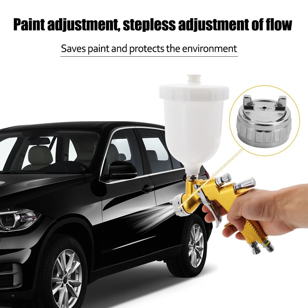Auarita TTS HVLP Air Sprayer Spray Paint Tool with 600ml Airbrush Spray Gun1.3mm 