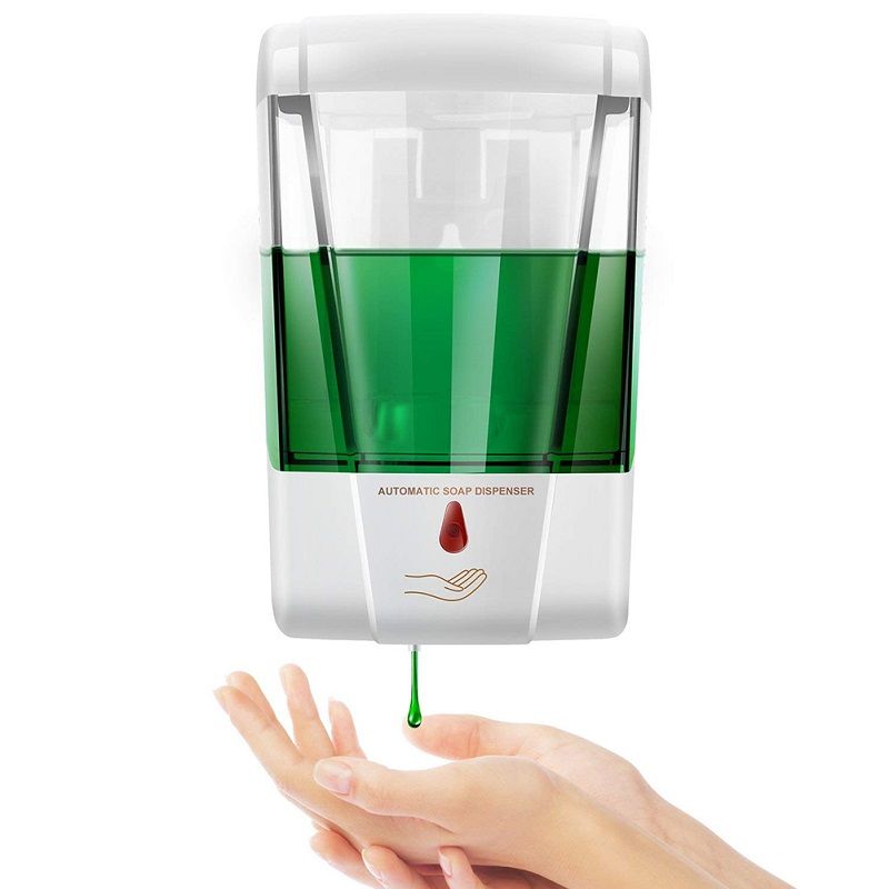 Dispensador de líquido de jabón con sensor automático Baño de cocina montado en la pared sin contacto Dispensador de líquido de jabón con sensor automático Baño de cocina montado en la pared sin contacto