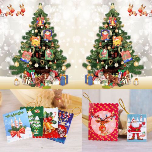 Random Hang On Christmas Tree Best Wish Holiday Greeting Small