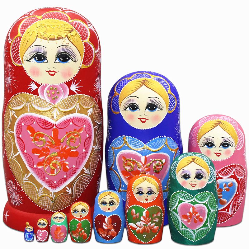 wooden matryoshka dolls