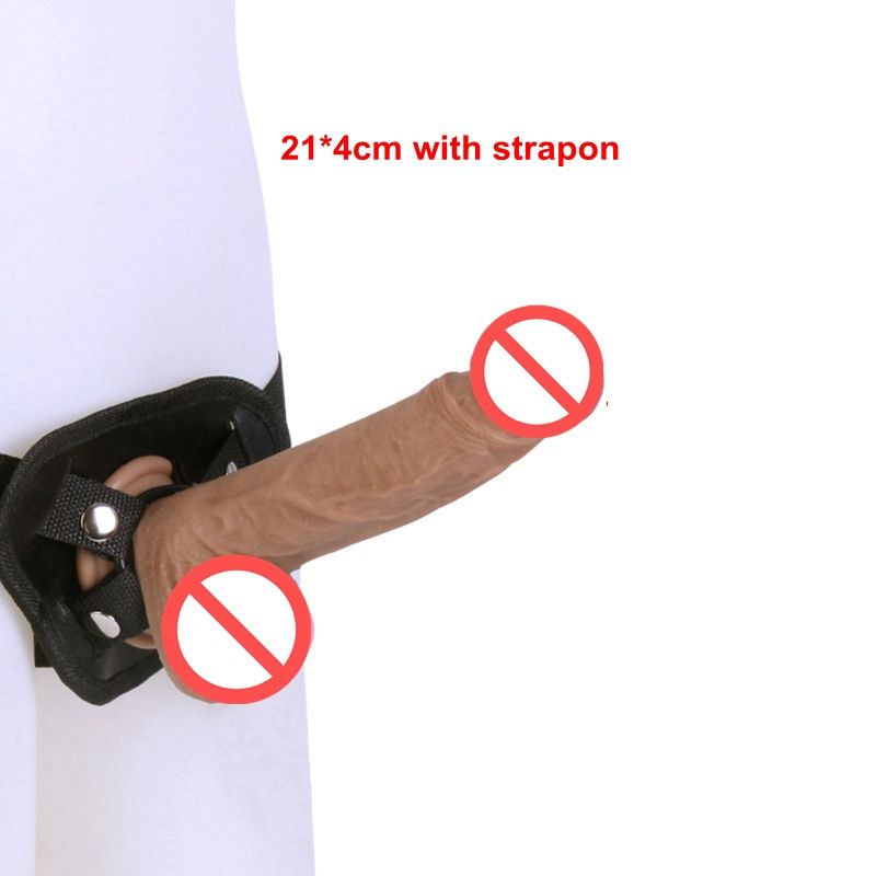 21cm Dildo mit Strapon