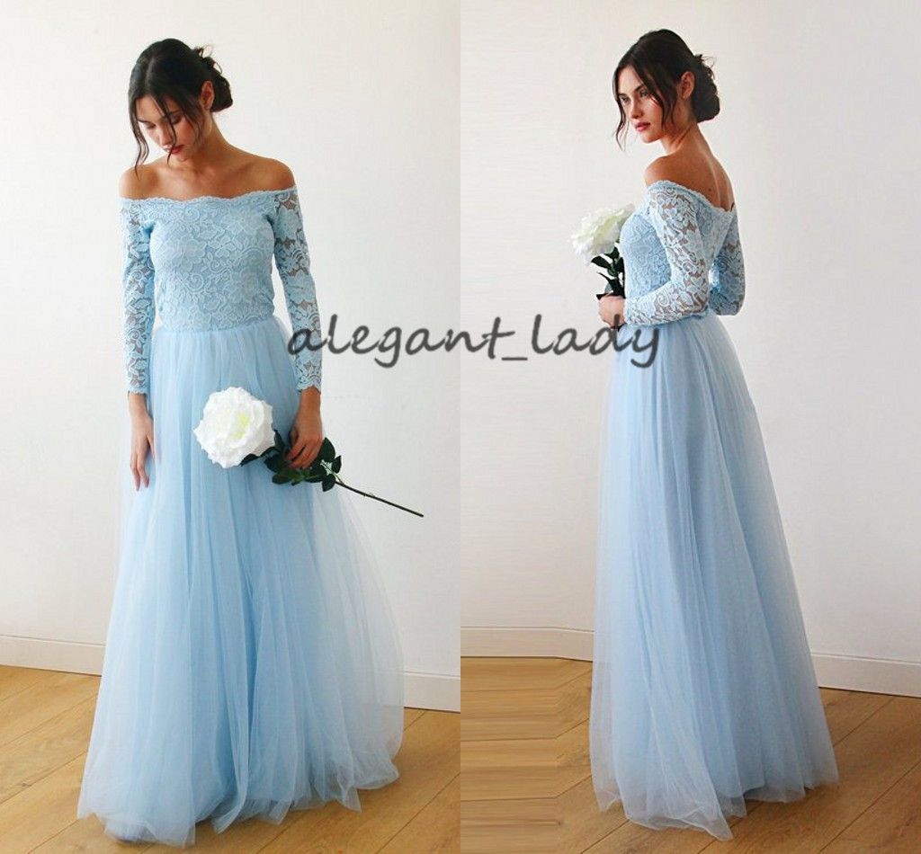 baby blue junior bridesmaid dresses