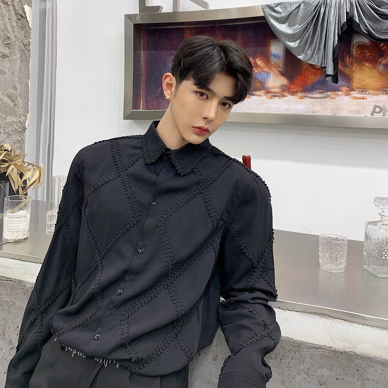 black dress shirt business casual