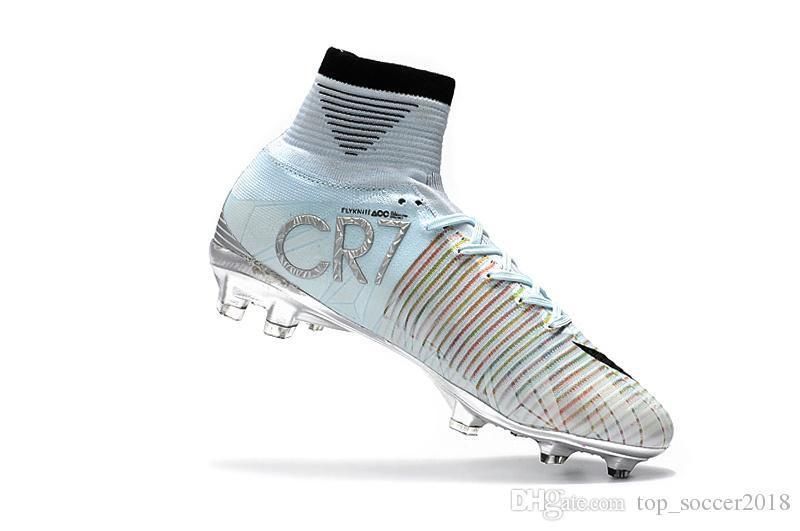 cr7 soccer cleats white