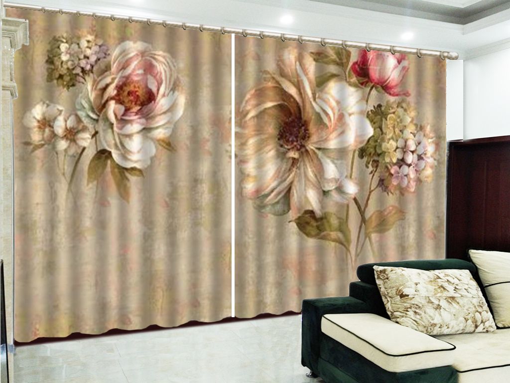 Wholesale Flores de flores 3D Flores de ensueño Bellamente colocado Cortinas florales personalizadas Hermosas cortinas prácticas Wholesale Flores de flores 3D Flores de ensueño Bellamente colocado Cortinas florales personalizadas Hermosas cortinas prácticas
